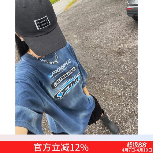 Fararchive美式休闲做旧短袖