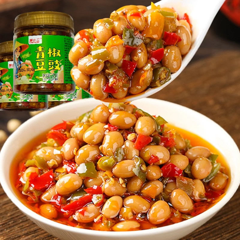 青椒豆豉酱湖南香辣腊八豆下饭菜即食拌饭拌面酱豆豉辣椒酱开胃菜,水产肉类/新鲜蔬果/熟食,腌制/榨菜/泡菜,淘宝优惠券,粉丝福利购,淘宝优惠卷