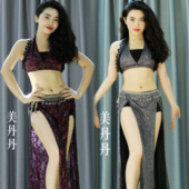 初学者表演出服 东方舞蹈演出服装 悦梦风璐练功服2024新款 套装