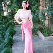 悦梦风璐肚皮舞新款 演出服班服性感气质练功服显瘦初学仙女 套装