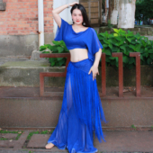 悦梦风璐肚皮舞新款 演出服班服性感气质练功服显瘦初学仙女 套装