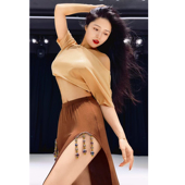 显瘦表演服练功服演出服重工 演出套装 悦梦风璐肚皮舞新款 高级大码