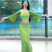 悦梦风璐肚皮舞新款 演出服班服性感气质练功服显瘦初学仙女 套装