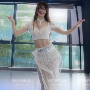 悦梦风璐原创新款肚皮舞服装长裙流苏表演服套装演出东方舞团服
