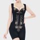 情迷巴黎黑色三件套装 身材管理器挺胸收腹提臀平背聚胸依