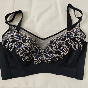 舒语全罩杯短文胸薄款蕾丝调整型内衣胸罩女款聚拢轻薄性感收副乳