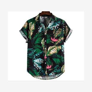 summer shirts for men man tshirts shirt new 夏威夷衬衫男大码