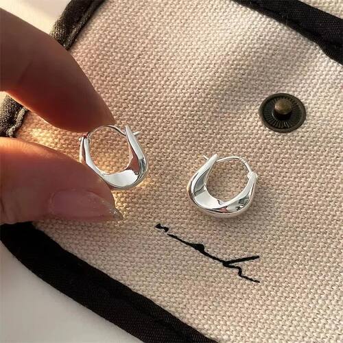 925 Sterling Silver Earrings for Women Ear Hoop Versatile Sw