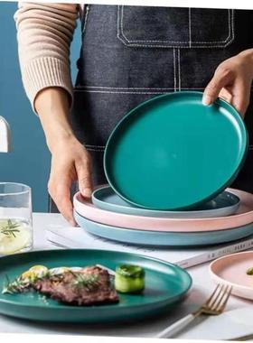 dinner plates ceramic steak plate dishes 西餐盘 western food