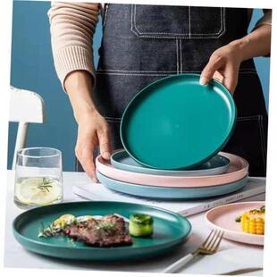dinner plates ceramic steak plate dishes 西餐盘 western food