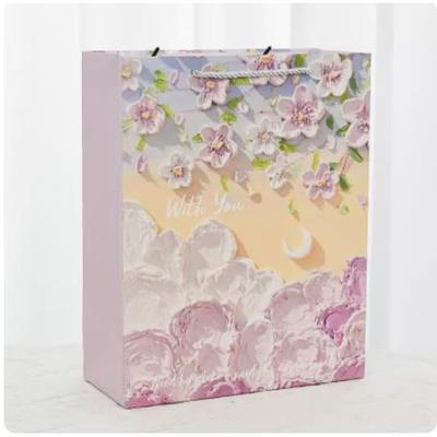 Cartoon Christmas paper kraft snack birthday hand bag礼品袋