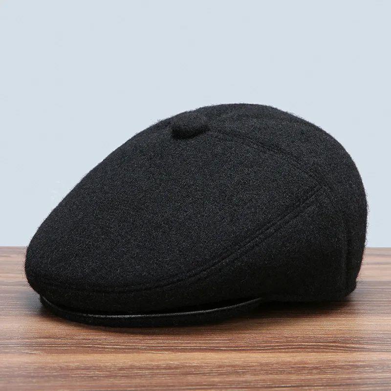 Middle-aged Elderly Duck Tongue Hat Men Winter Grandfather M