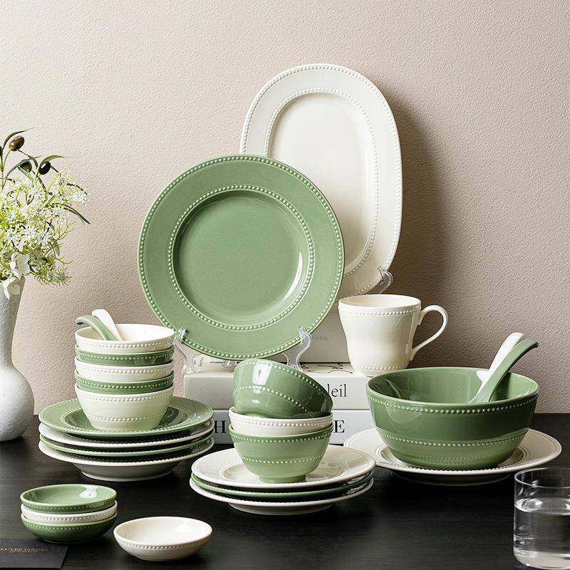 Ceramic tableware, household bowl and dish set, Nordic style