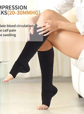 Compression Socks S-XXL Medical Prevent Varicose Ve Toeless
