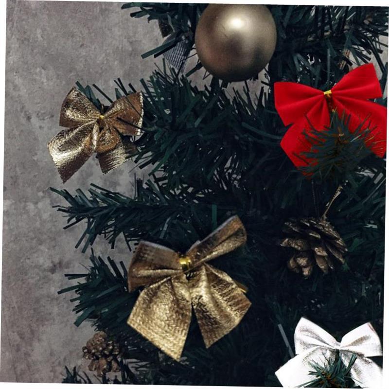 12pcs Butterfly bow Hanging deco for Christmas decoration ho