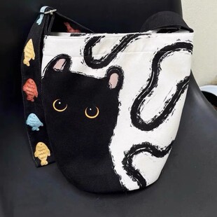 Lazy Sail Cloth Bag Large Capacity Relaxation Canvas Cat Sho