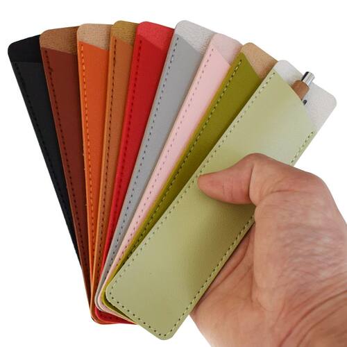 PU Leather Pen Protection Cover Holder Soft Pencil Case Writ