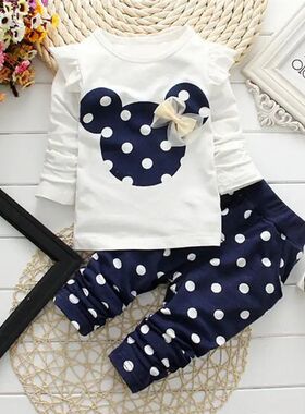 Winter Girls Clothes Set T-shirt+pants 2 pcs Children's Clot
