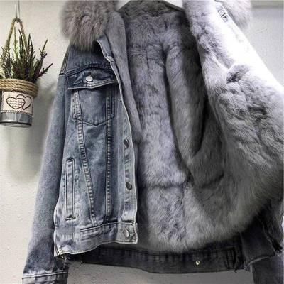 Winter Jean Overcoat Women Jeans Coat Jacket Jackets Coats