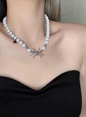 European American Thick Chain Spider Neckchain Women蜘蛛项链
