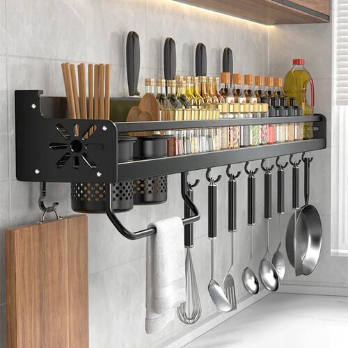 Kitchen Organizer Shelf Wall-mounted Spice Storage Rack Kitc