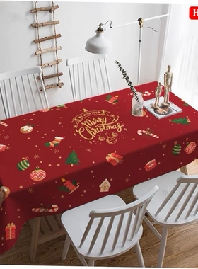 Christmas tablecloth Party decorations Table mat home cloths