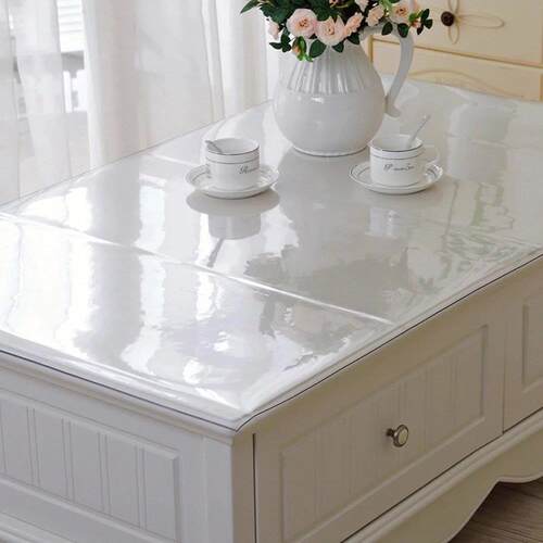 Plastic Table Mat Cover Waterproof Cloth PVC 软玻璃桌布防水
