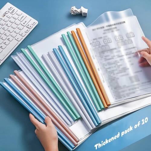 5pc/set A4 Transparent Folder Thickened Plastic Folder File