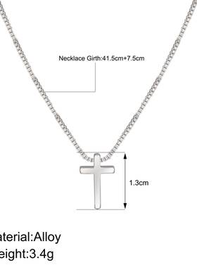 Cross border Clavicular chain girl cross pendant necklace
