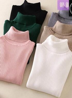 Women Sweaters Winter Autumn Turtleneck Sweater Elastic 高领