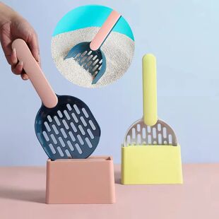 Cat Base Clashing Poop with Handle Set Scoop Litter Long