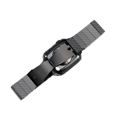 适用苹果手表碳纤维表带