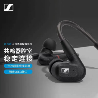 SENNHEISER/森海塞尔IE300入耳式高保真HIFI音乐监听耳机耳塞通用