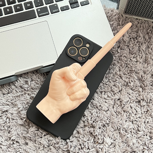 三星S24U竖中指手机壳恶搞