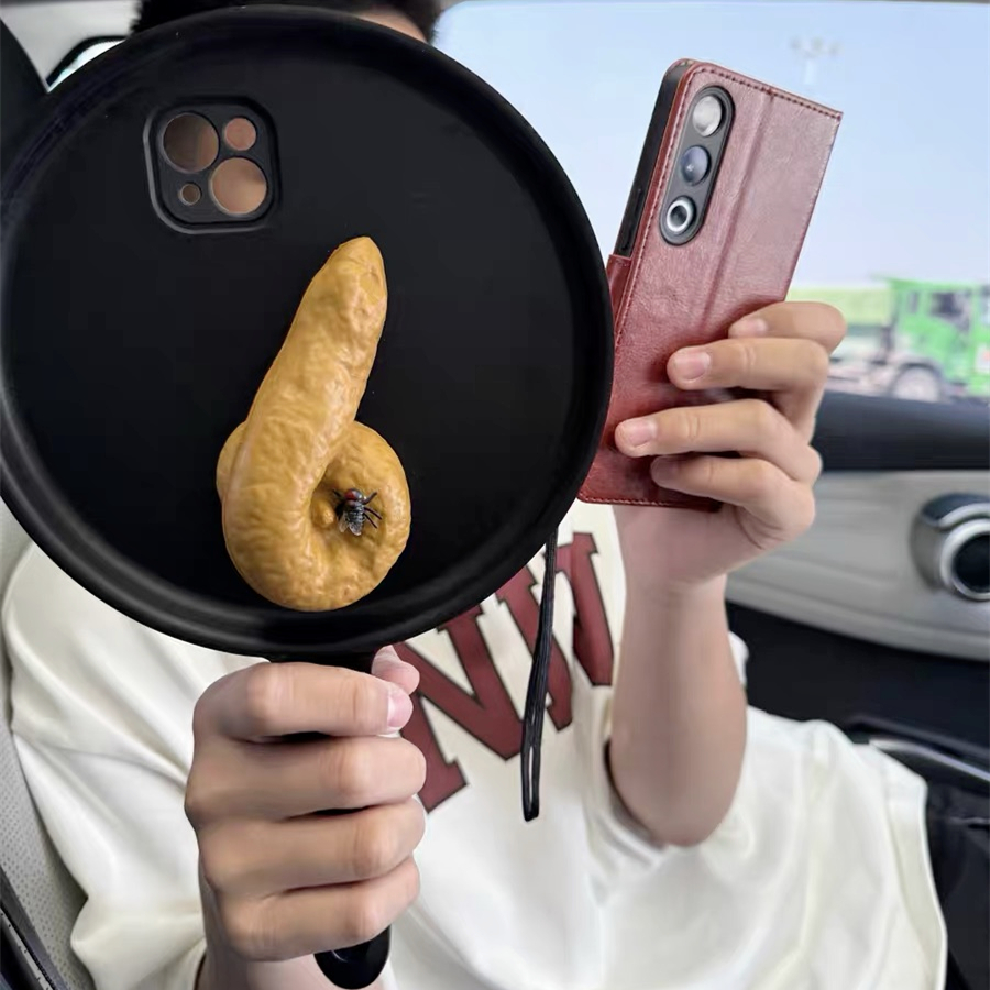 可以玩的平底锅菜刀粑粑手机壳