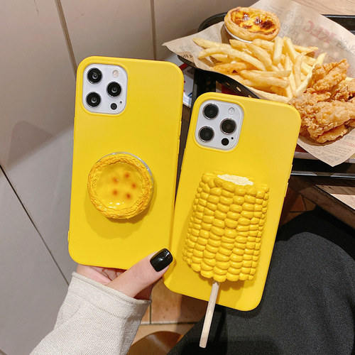 趣味立体玉米苹果手机壳
