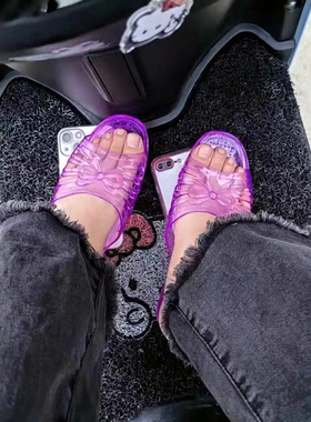 明星同款紫色水晶鞋手机壳vivoX300Ultra玉足凉拖鞋S20pro适用Y500巨丑土味炸裂款13潮14恶搞iQOO15搞怪Neo11