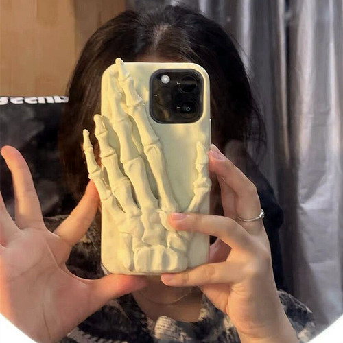 apple苹果15手掌骨骼手机壳硅胶