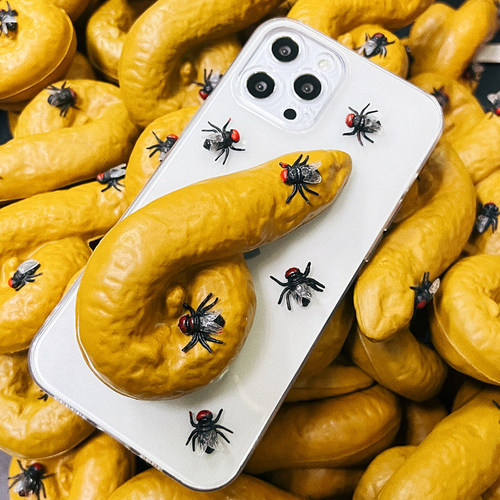 apple苹果14立体粑粑手机壳透明