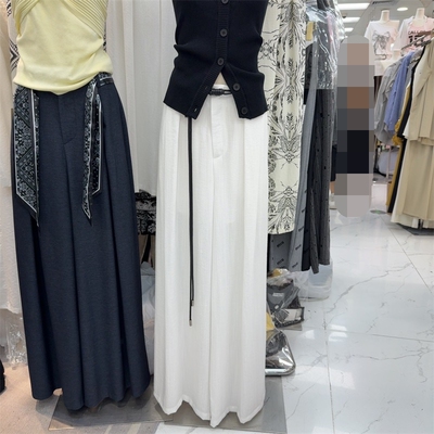 时尚简约高腰显瘦休闲阔腿裤女