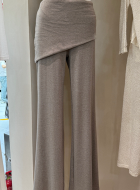 十三行拿货2026春新款韩版休闲高弹修身显瘦屁帘微喇裤k26117w134