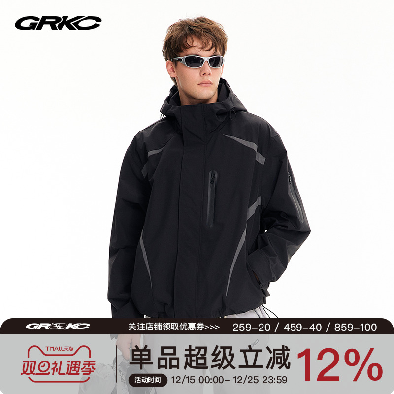 GRKC冲锋衣三合一可拆卸夹克
