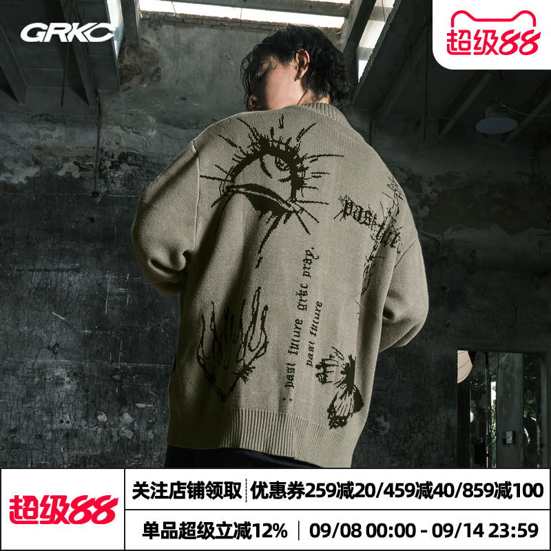 GRKC吉尔卡克达芬奇毛衣开衫