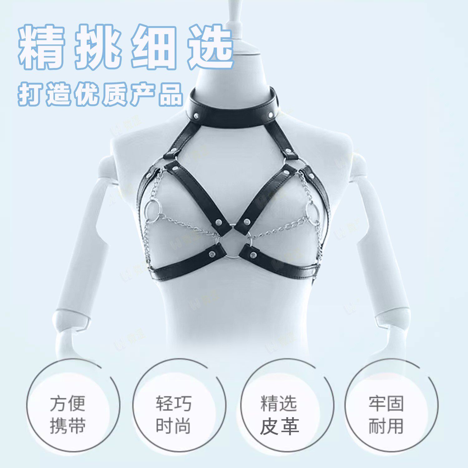 sm调教女奴道具单手套男女用束缚皮革拘束衣禁锢捆绑成人情趣用品