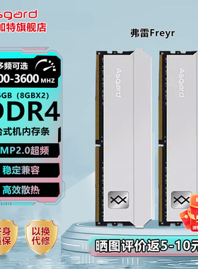阿斯加特弗雷 8g 16g 32g ddr4 3200 3600台式机电脑内存条套条