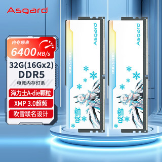 阿斯加特  吹雪联名款DDR5 32G 6400/6800 台式机内存条 RGB灯条