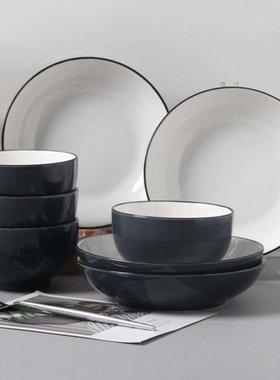 18-piece set of bowls and plates set of ceramic bowls and pl