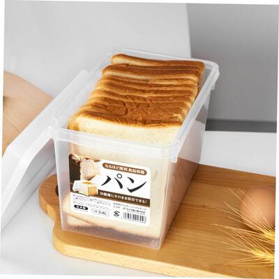 Bread preservation box plastic large toast storage box