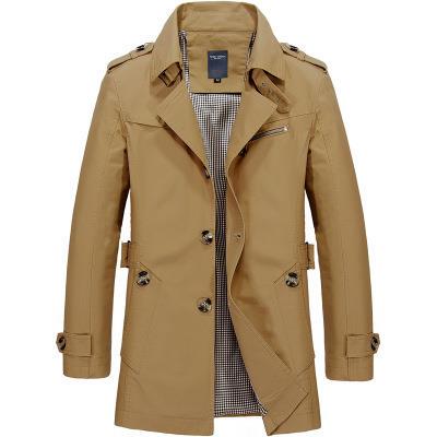 New men autumn winter jacket Jackets stand collar long coats