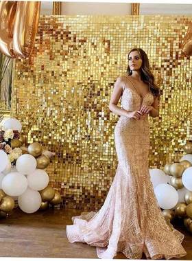 Party Background Curtain Sequin Backdrop Wedding Decor Baby